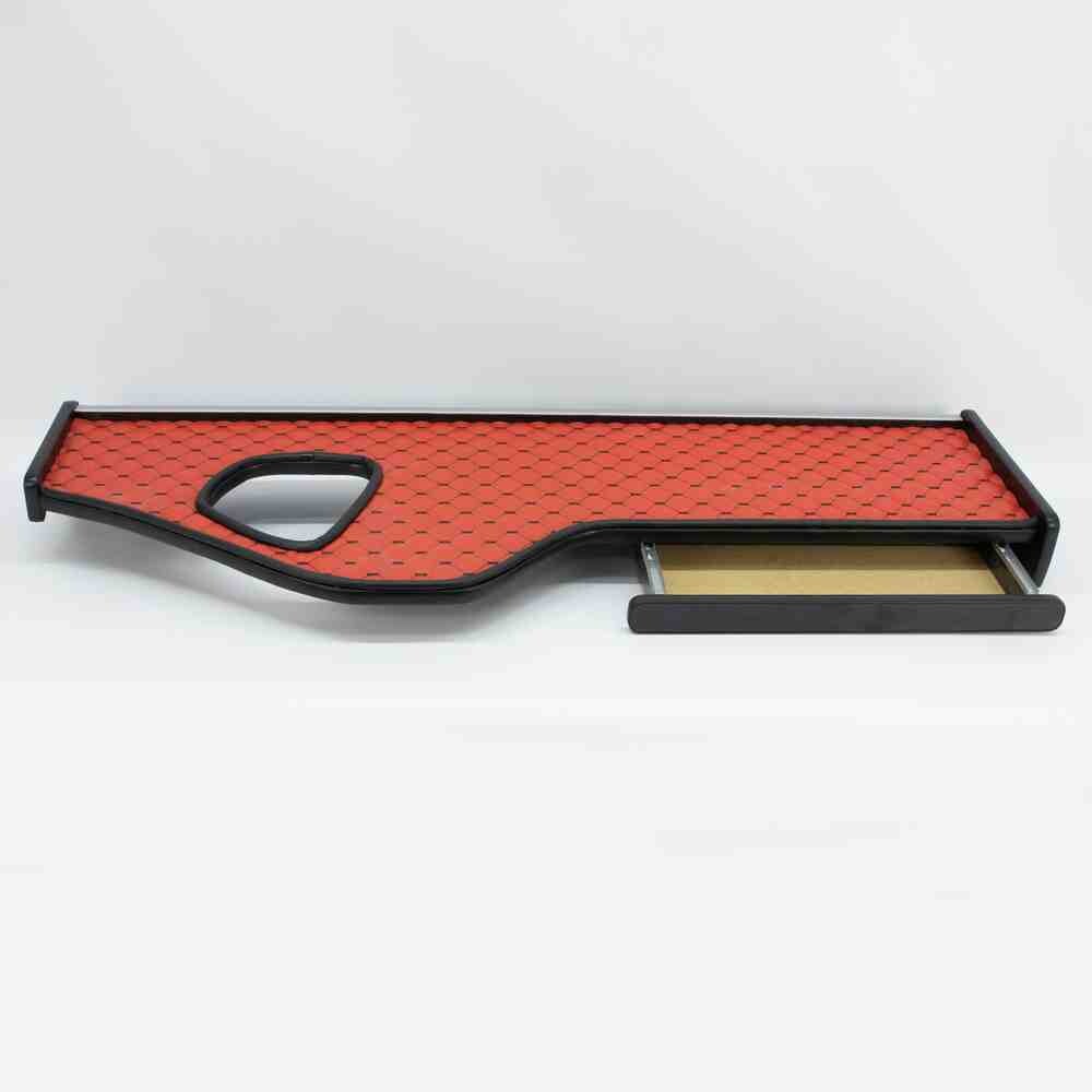 Полиця кабіни довга VOLVO FH 12\16 з 2002р. червона\ST- Екошкіра стежка\ Полиця кабіни довга VOLVO FH 12\16 з 2002р. червона\ST- Екошкіра стежка\