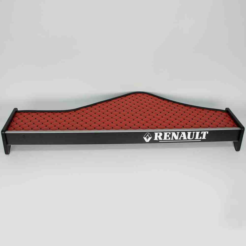 Полка кабины длинная RENAULT Premium (2006-2013) красная\ST- Экокожа стёжка\