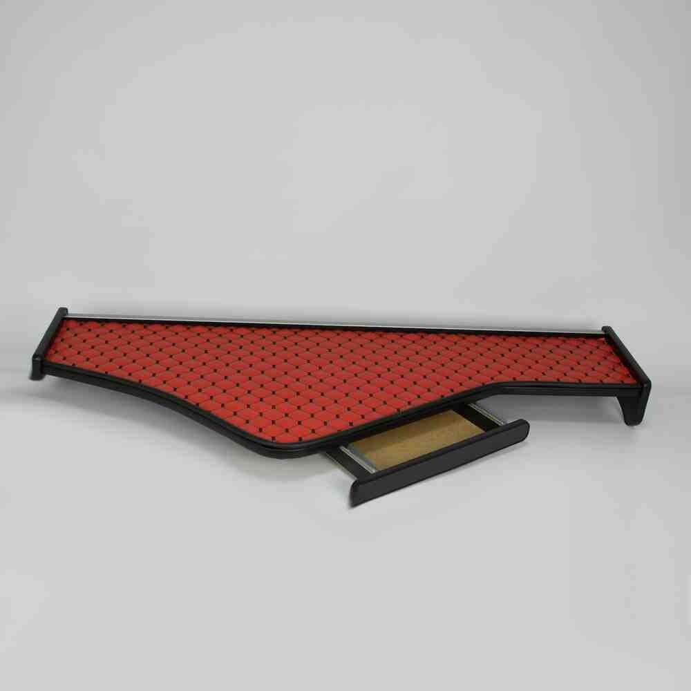 Полка кабины длинная RENAULT Premium (2006-2013) красная\ST- Экокожа стёжка\