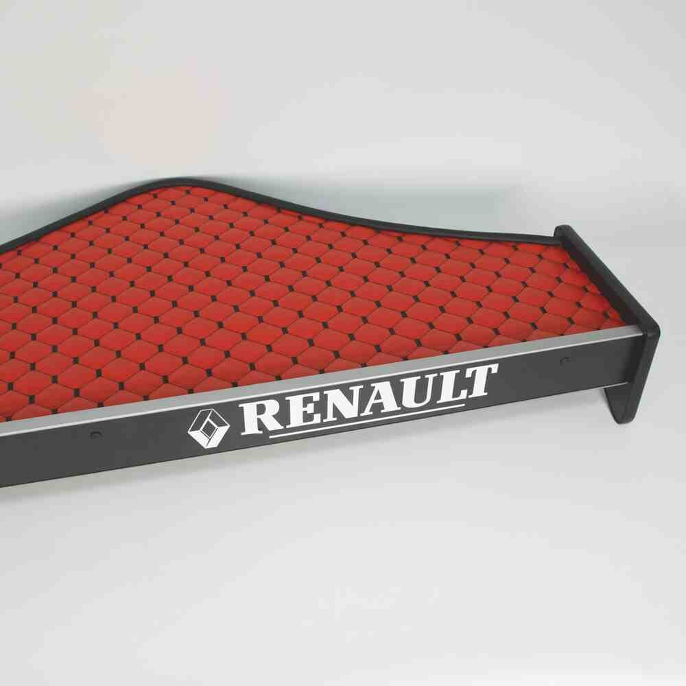 Полка кабины длинная RENAULT Premium (2006-2013) красная\ST- Экокожа стёжка\