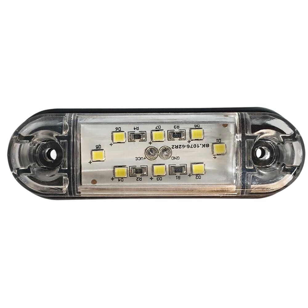 Фонарь габаритный LED 8  белый 88*28мм