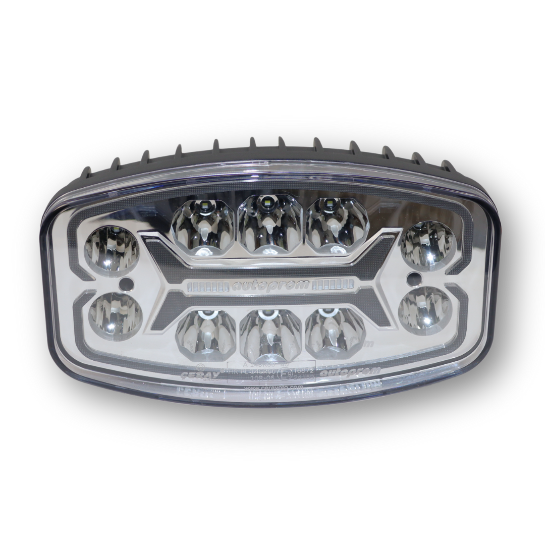 Фара универсальная дальний свет овальная LED  12-30 V