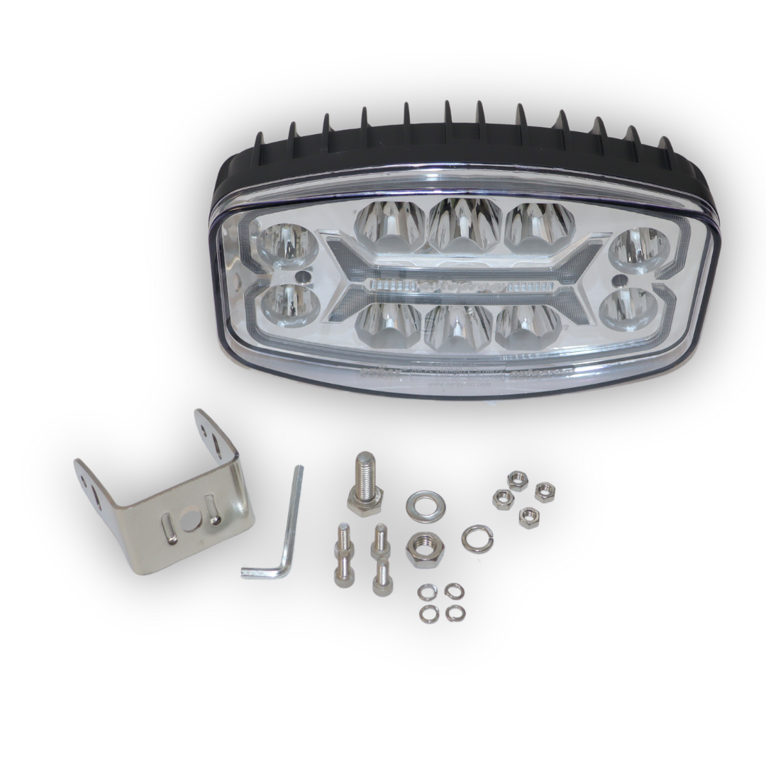 Фара универсальная дальний свет овальная LED  12-30 V