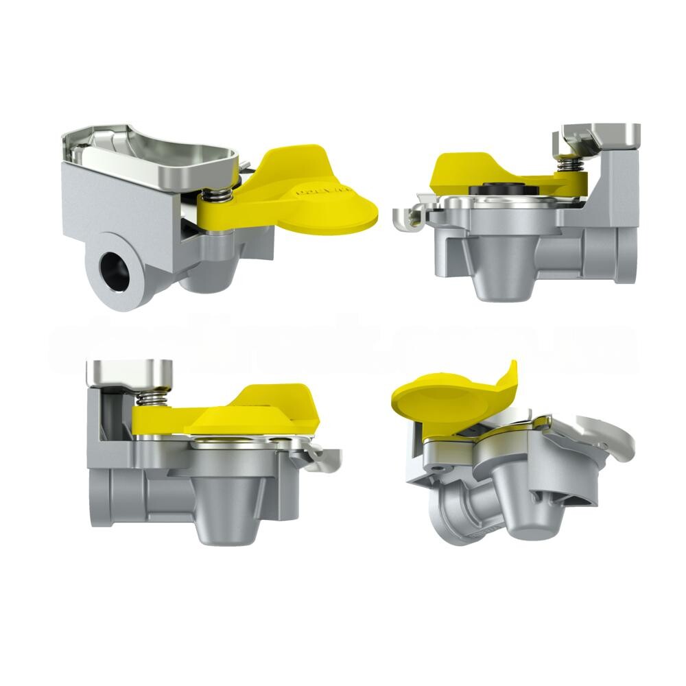 Роз'єм пневмат. М22 із зворотним клапаном (жовтий) WABCO Роз'єм пневмат. М22 із зворотним клапаном (жовтий) WABCO