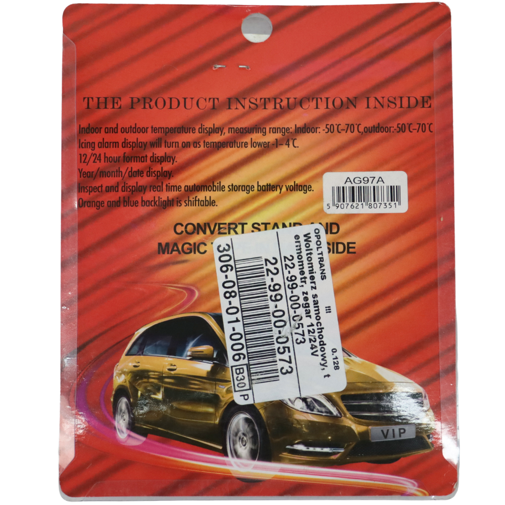 Вольтметр \ градусник\часы 12-24 V (в прикуриватель) Вольтметр \ градусник\часы 12-24 V (в прикуриватель)