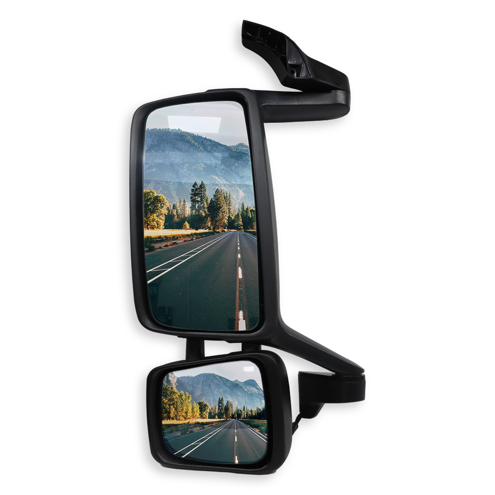 Зеркало основное VOLVO FH, FM (2003-...) с подогревом и электрорегулировкой в сборе; левое (LONGLING) Зеркало основное VOLVO FH, FM (2003-...) с подогревом и электрорегулировкой в сборе; левое (LONGLING)