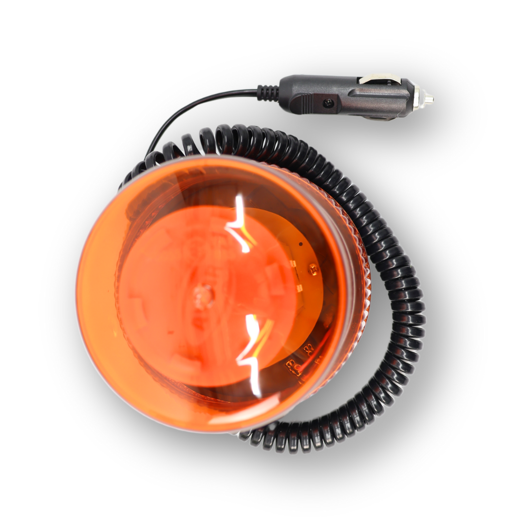 Маячок оранжевый LED 12-24V с магнитным креплением