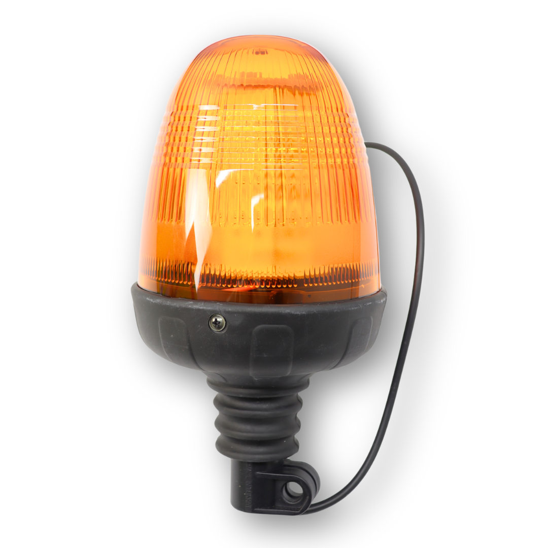 Маячок оранжевый LED 12-24V с креплением на штангу