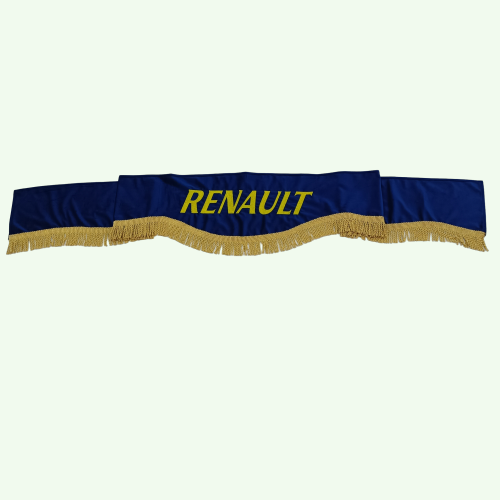 Шторка ВЕЛЮР "Wave" RENAULT лоб синяя Шторка ВЕЛЮР "Wave" RENAULT лоб синяя