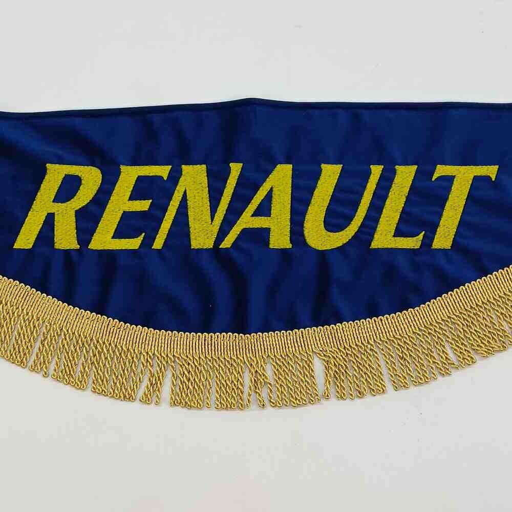 Шторка ВЕЛЮР "Wave" RENAULT лоб синяя Шторка ВЕЛЮР "Wave" RENAULT лоб синяя