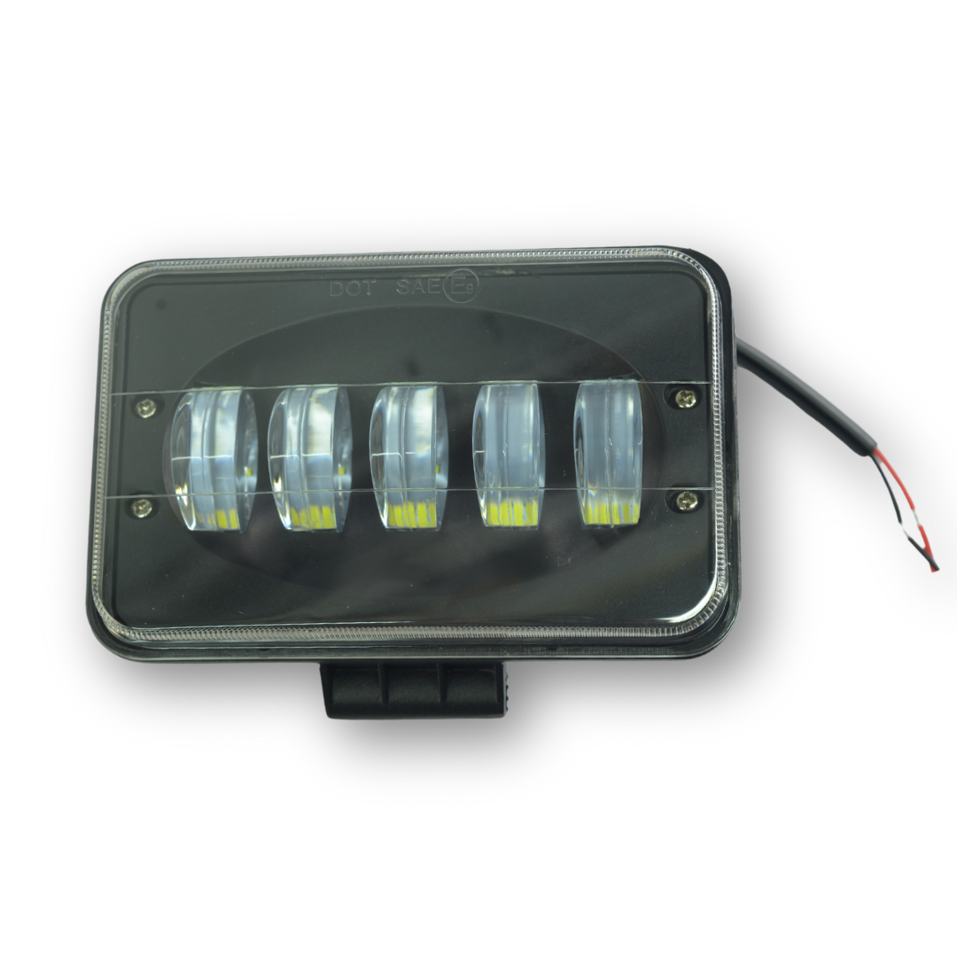 Фара универсальная диодная LED 24V (5 диодов 50W белый свет 165*108*78)