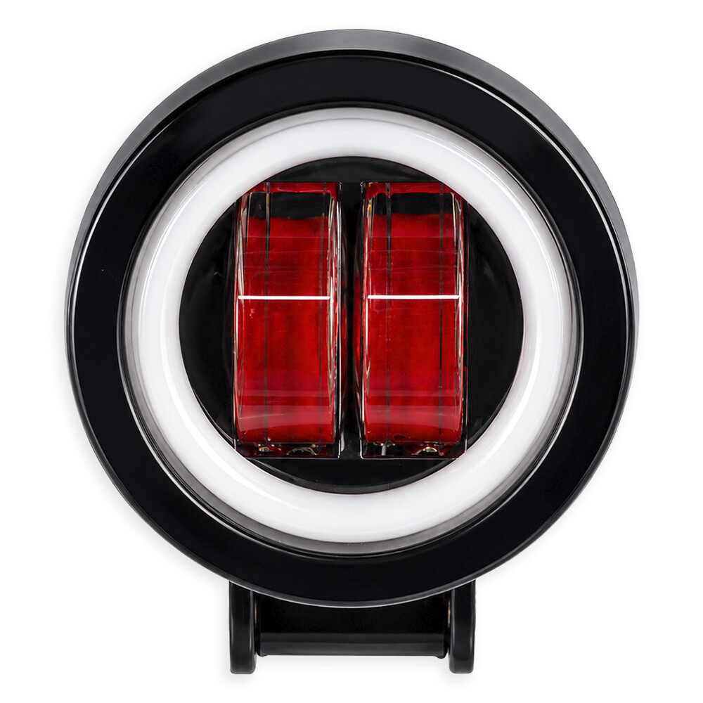 Фара универсальная диодная LED 9-32V (2 линзы 20W круглая ДХО)
