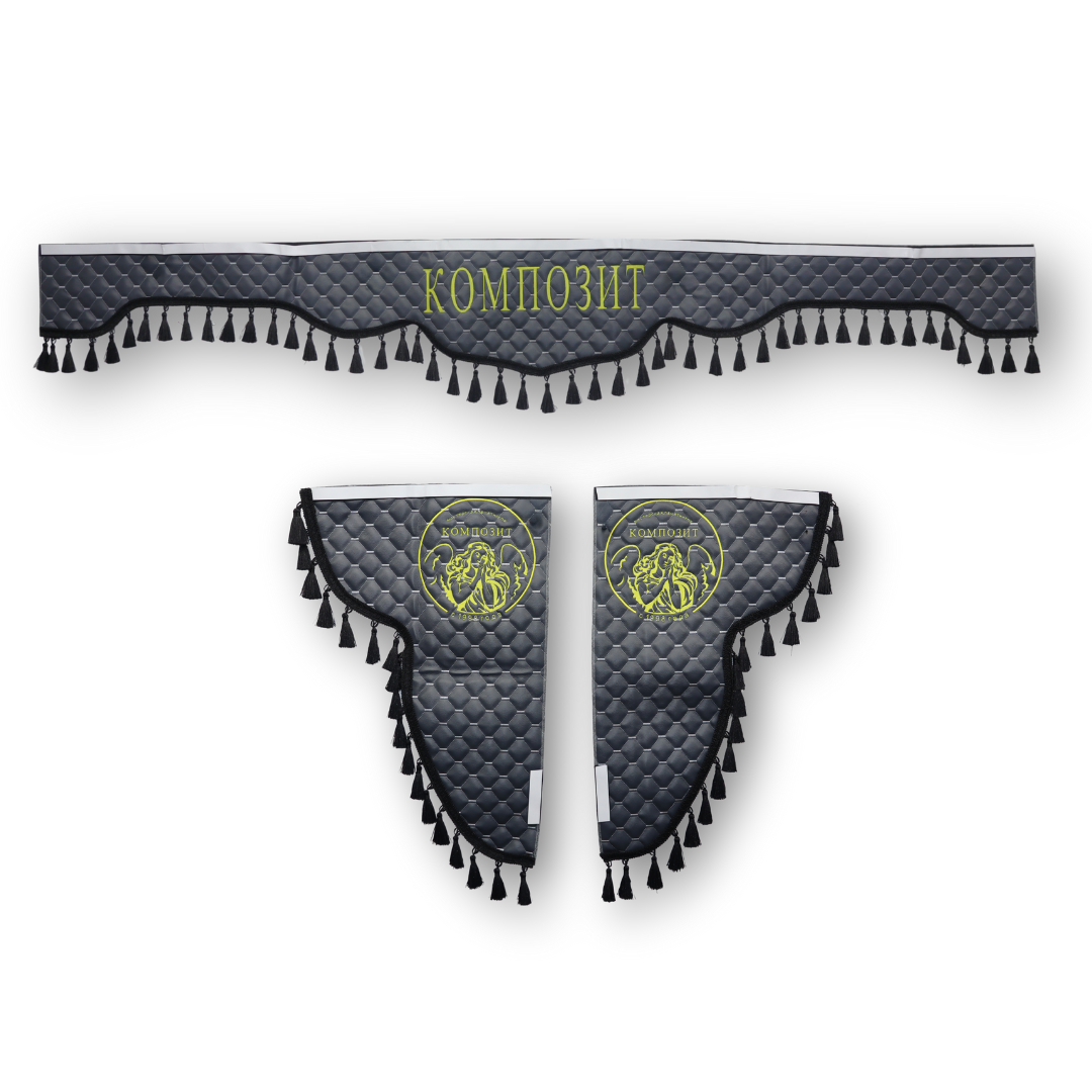 Шторка лоб + косинки Екошкіра (замовна) Шторка лоб + косинки Екошкіра (замовна)