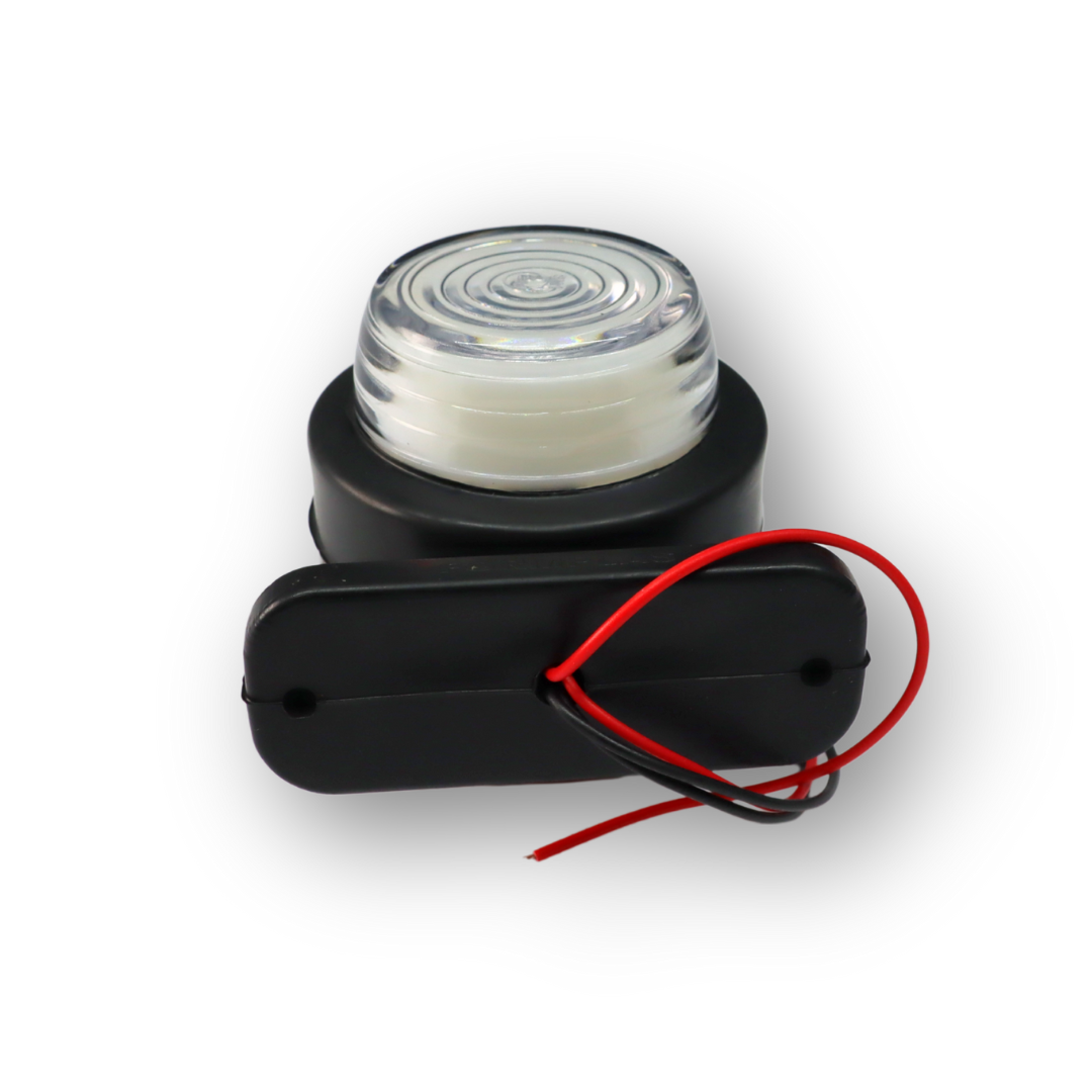 Ліхтар габаритний ріг (7см) червоно-білий NEON 12-24V \F.PLAS\ Ліхтар габаритний ріг (7см) червоно-білий NEON 12-24V \F.PLAS\