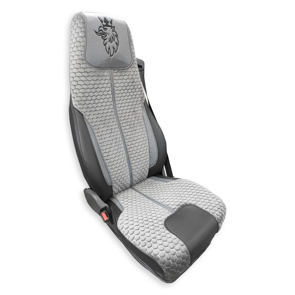 Чехол на сиденья Enterprise SCANIA R,G,P (2004-2017) водит. пилот - пасс. пилот  серый