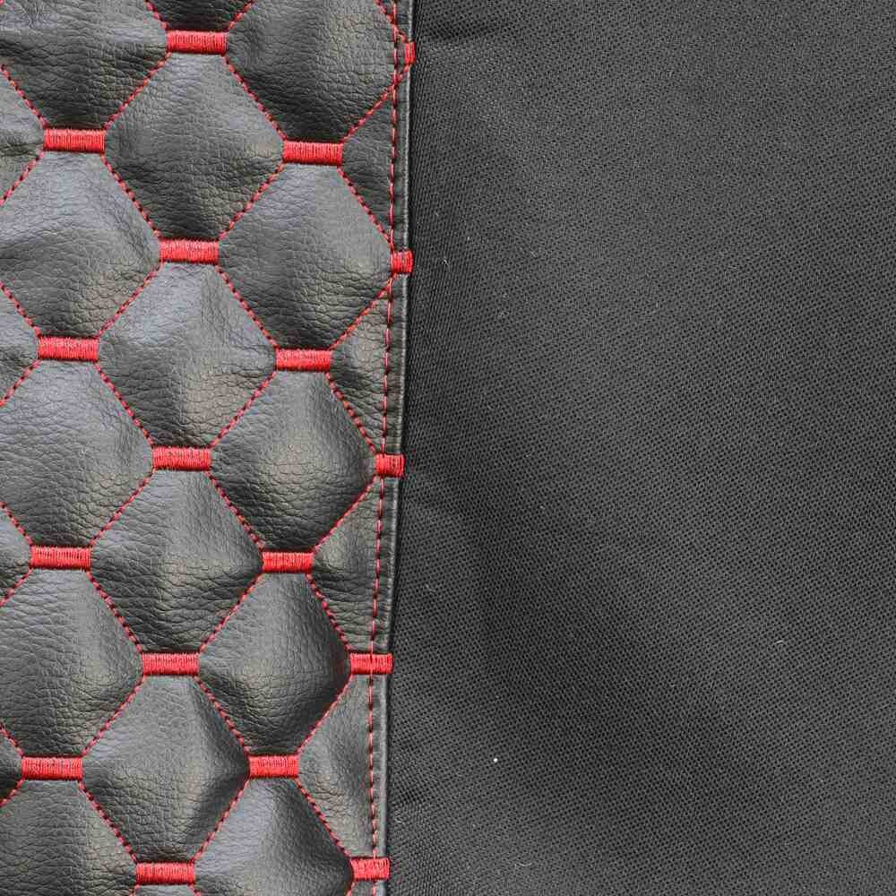 Чохол на сидіння Екошкіра, MERCEDES Atego вод.пілот з ременем - пас.с підгол. чорний з 2012р.