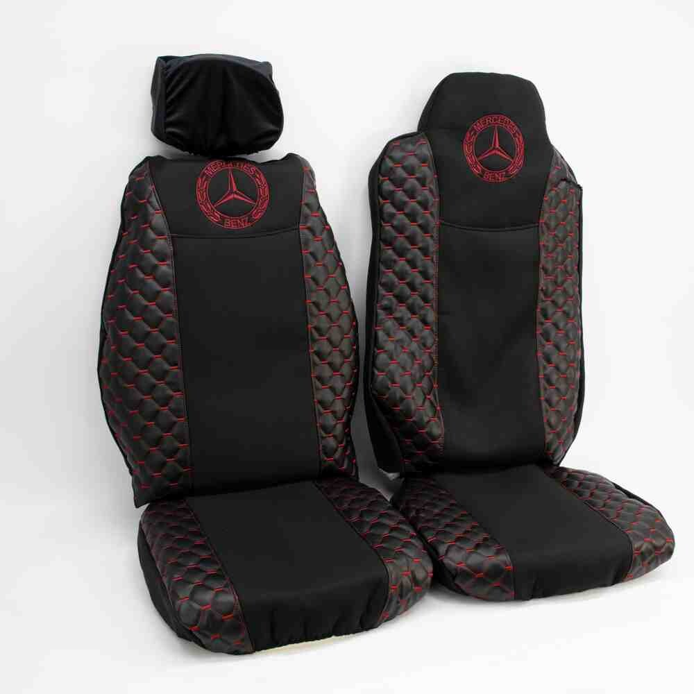 Чохол на сидіння Екошкіра, MERCEDES Atego вод.пілот з ременем - пас.с підгол. чорний з 2012р. Чохол на сидіння Екошкіра, MERCEDES Atego вод.пілот з ременем - пас.с підгол. чорний з 2012р.