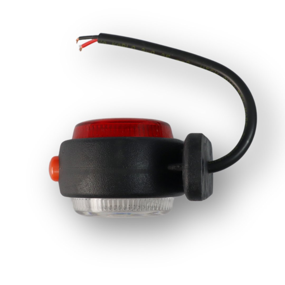 Фонарь габаритный рог LED красно-бел. \GERAY\
