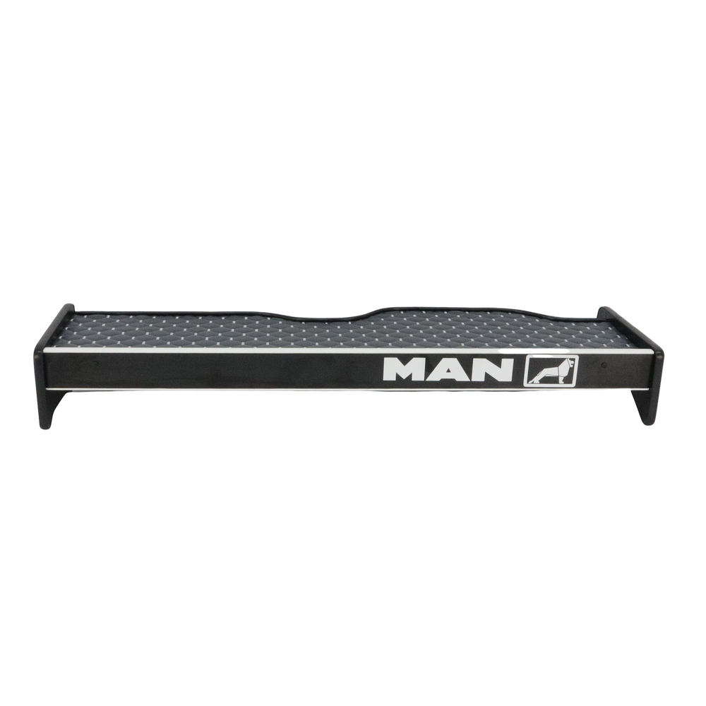 Полка кабины длинная MAN TGA XXL серая\ST- Экокожа стёжка\