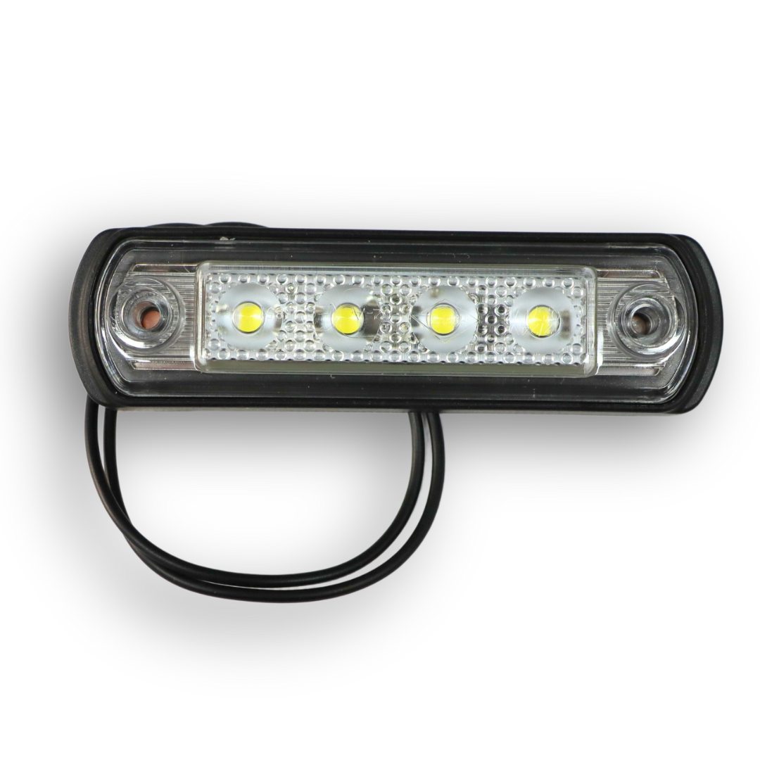 Габаритный фонарь передний LED белый 100x26  12/24V HORPOL