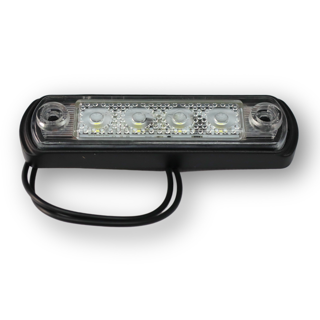 Габаритный фонарь передний LED белый 100x26  12/24V HORPOL