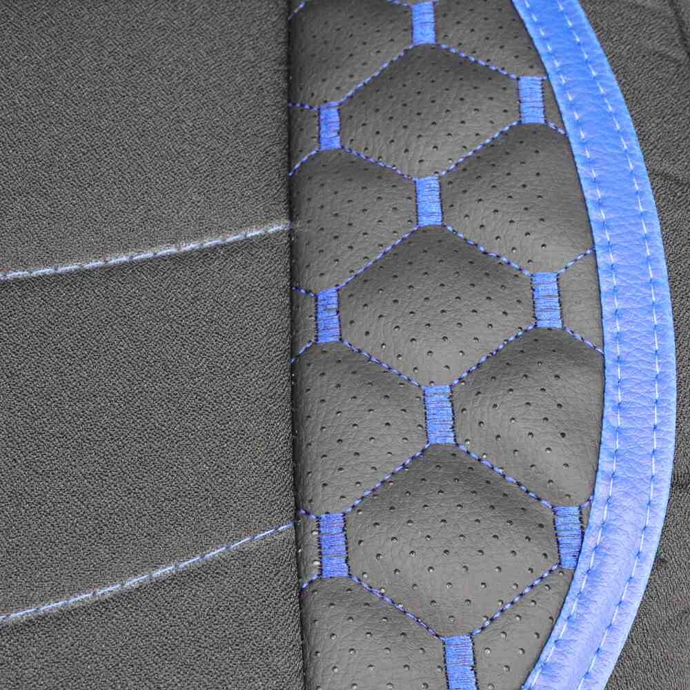 Чехол на сиденья KILIFI MAN TGX,TGA,TGL,TGM,TGS; (2007-2020) 1 ремень, водитель (Низкий) пассажир (Высокий), черный перфорация