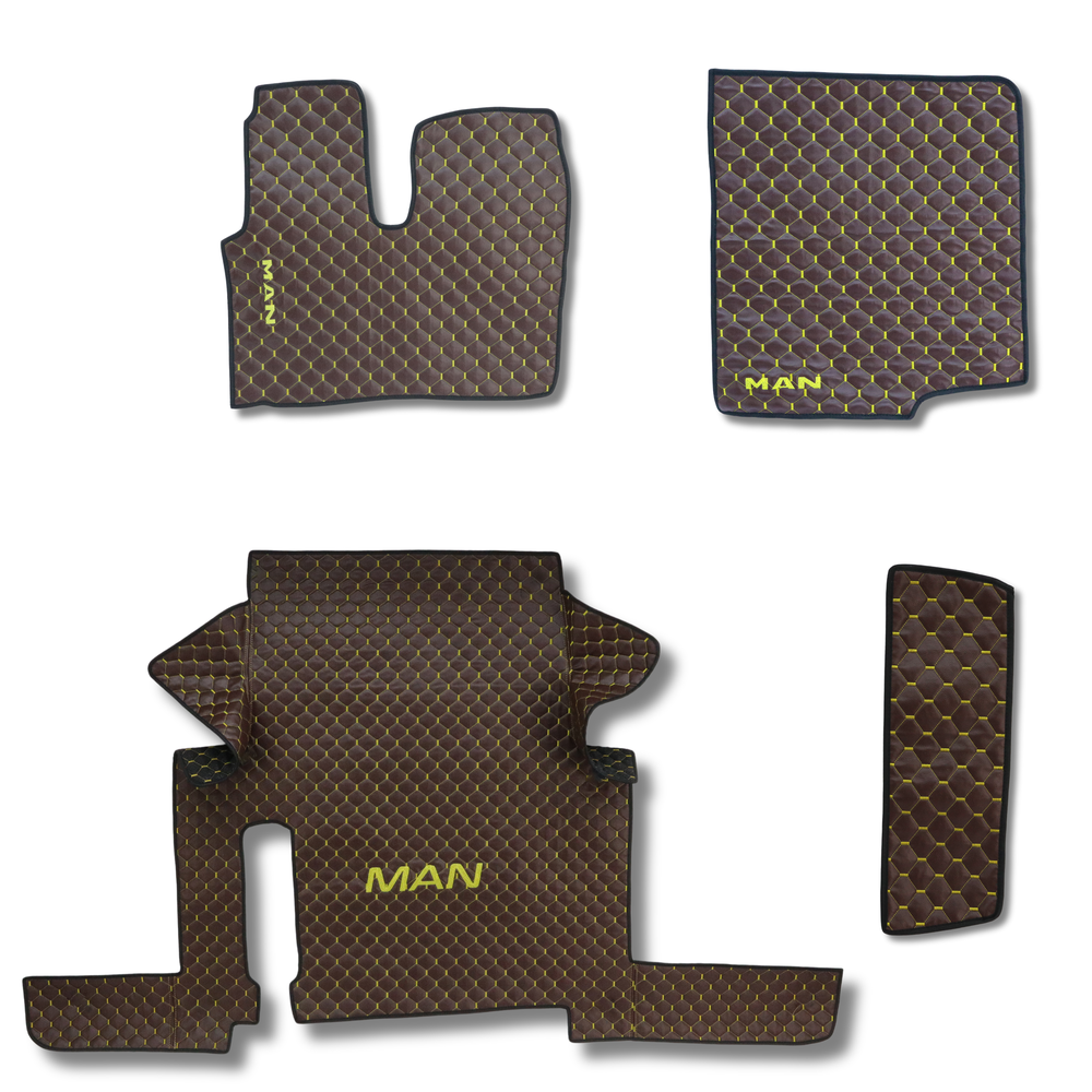Килимок Екошкіра MAN TGX 2017-2020; 1ящ., коричневий, АСП Килимок Екошкіра MAN TGX 2017-2020; 1ящ., коричневий, АСП