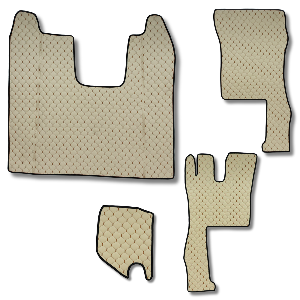 Килимок Екошкіра SCANIA R з 2017; бежевий, АСП Килимок Екошкіра SCANIA R з 2017; бежевий, АСП