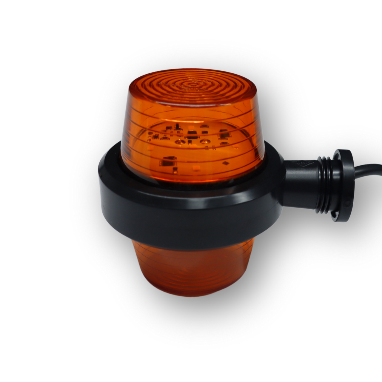 Ліхтар габаритний ріг LED жовто-жовтий 107мм 12/24V HORPOL