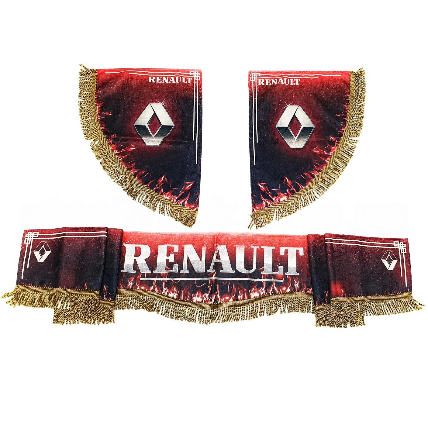 Шторка комп. RENAULT красная