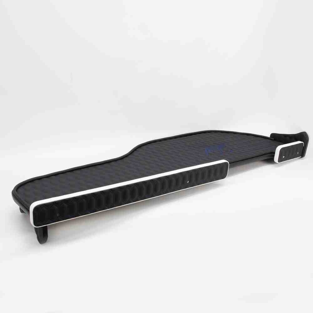 Полиця кабіни довга DAF XF 106 чорна перфорація з вишивкою\ST- Екошкіра стежка\