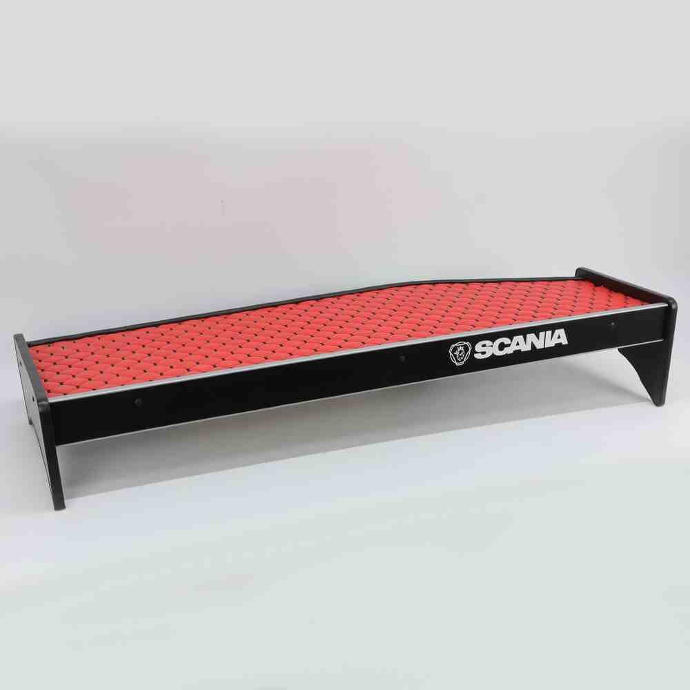 Полка кабины длинная SCANIA 420 R красная\ST- Экокожа стёжка\