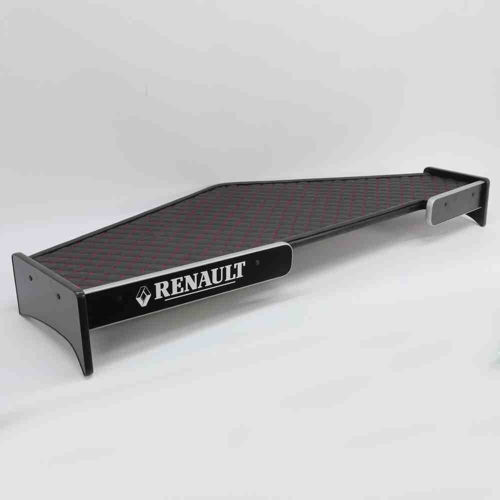 Полка кабины длинная RENAULT T c 13г. черная\ST- Экокожа стёжка\