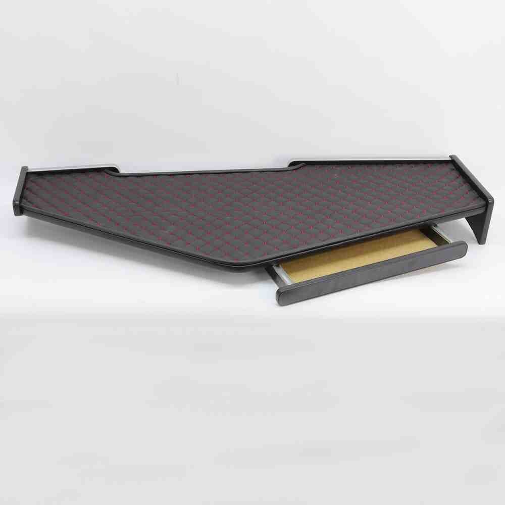 Полка кабины длинная RENAULT T c 13г. черная\ST- Экокожа стёжка\