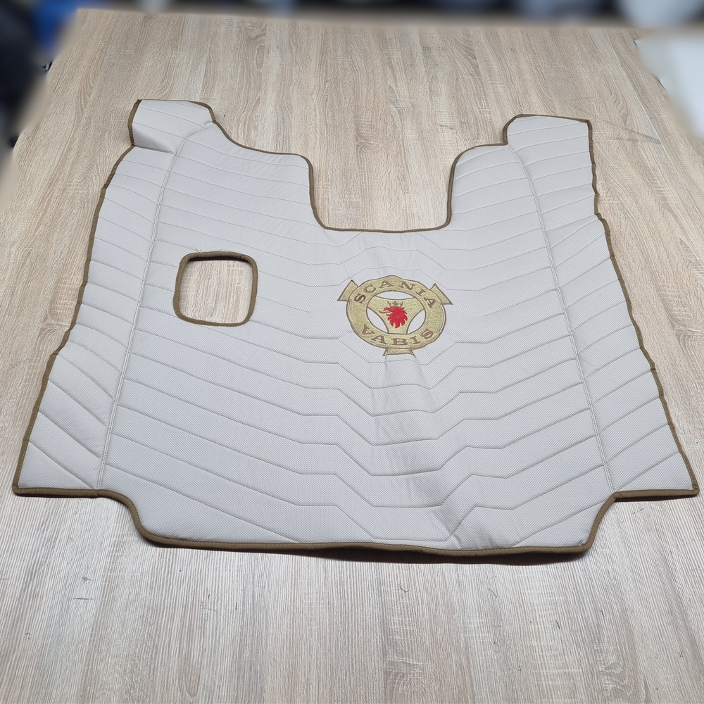 Коврик 3D Экокожа SCANIA R 2004-2013; МКПП, бежевый, Коврик 3D Экокожа SCANIA R 2004-2013; МКПП, бежевый,