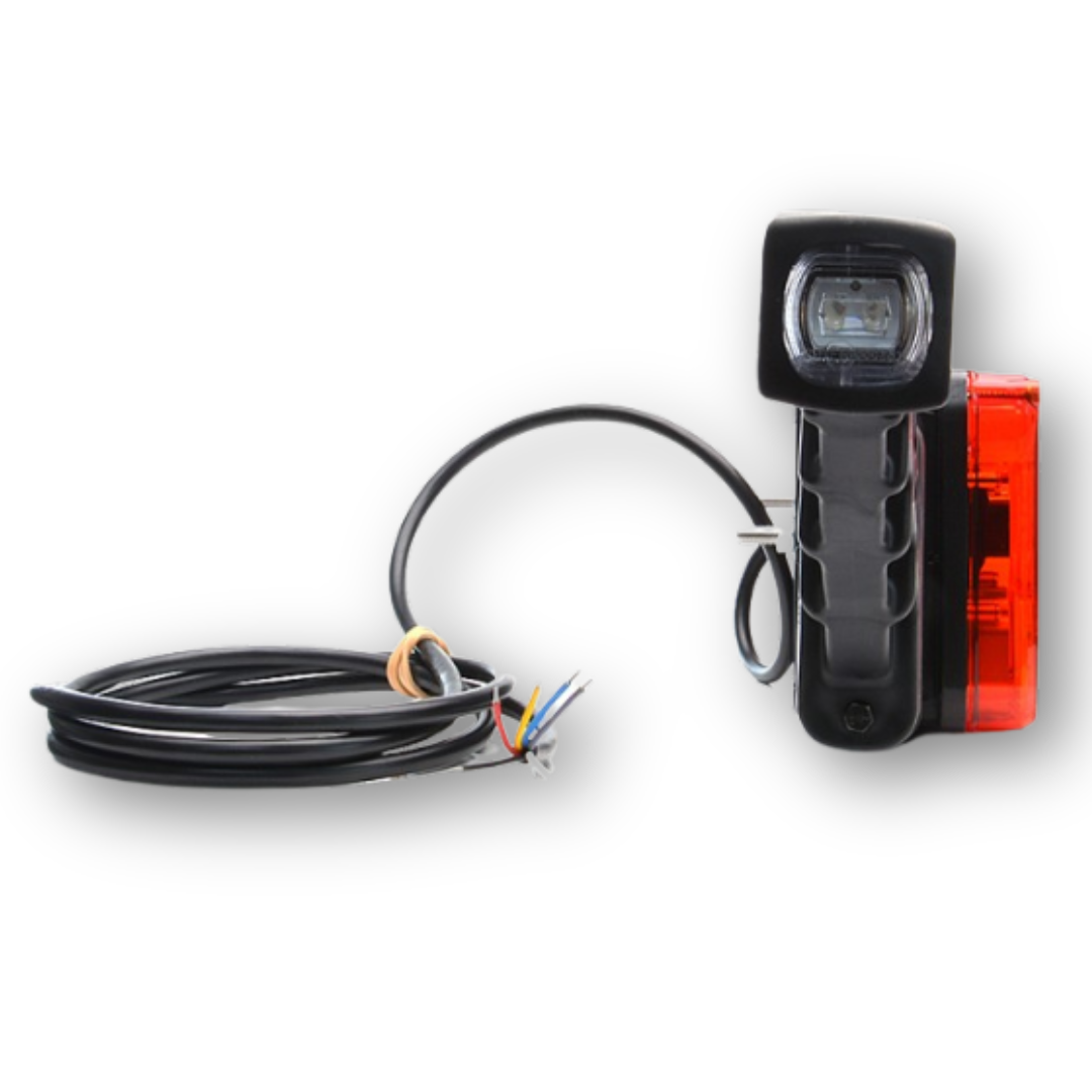 Фонарь задний универсальный WAS 12-24V с габаритным фонарем W48 \левый\кабель Фонарь задний универсальный WAS 12-24V с габаритным фонарем W48 \левый\кабель