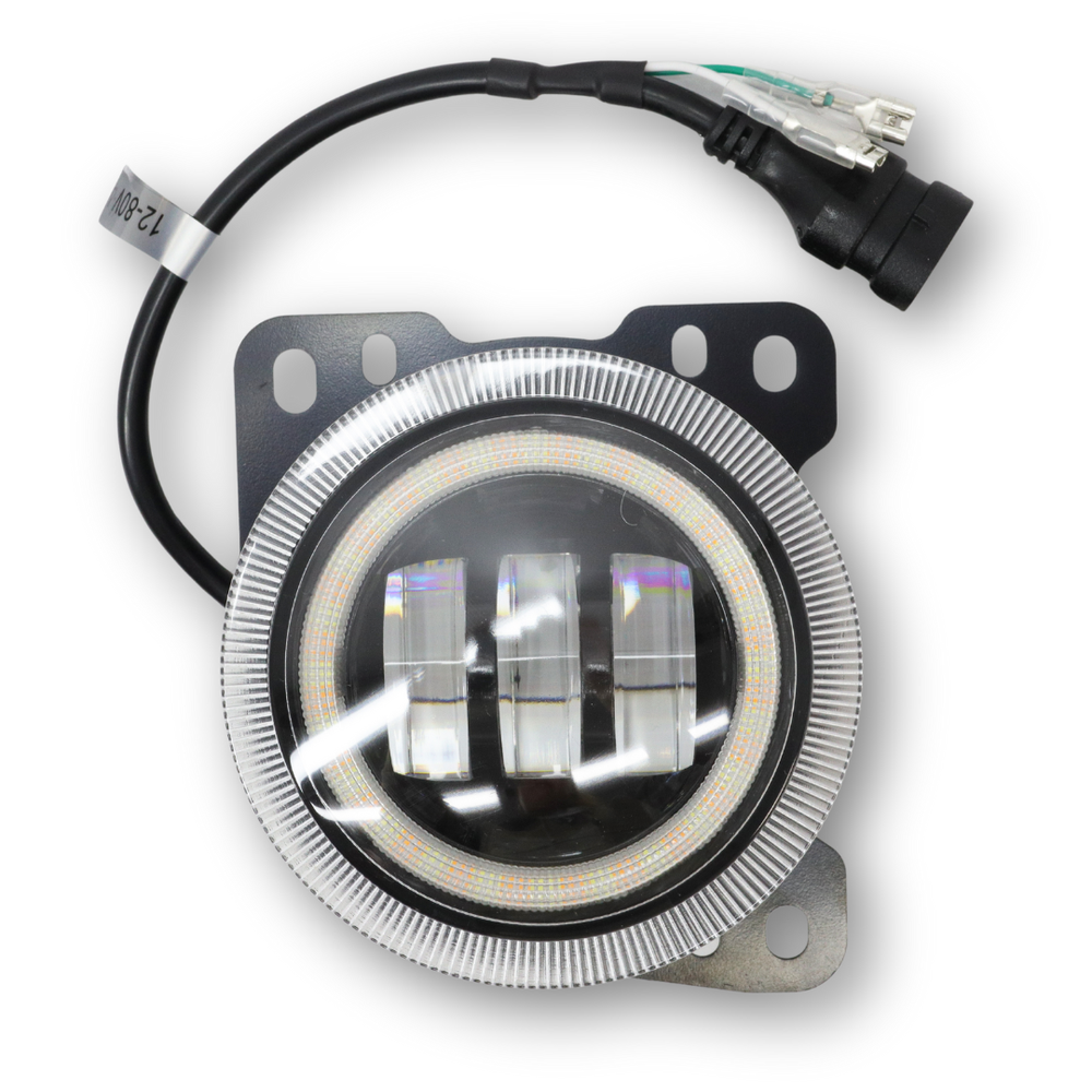 Фара противотуманная DAF XF105, 95 (2002-2013) LED, белый свет, габарит+поворот, левая-правая (Blaskar)