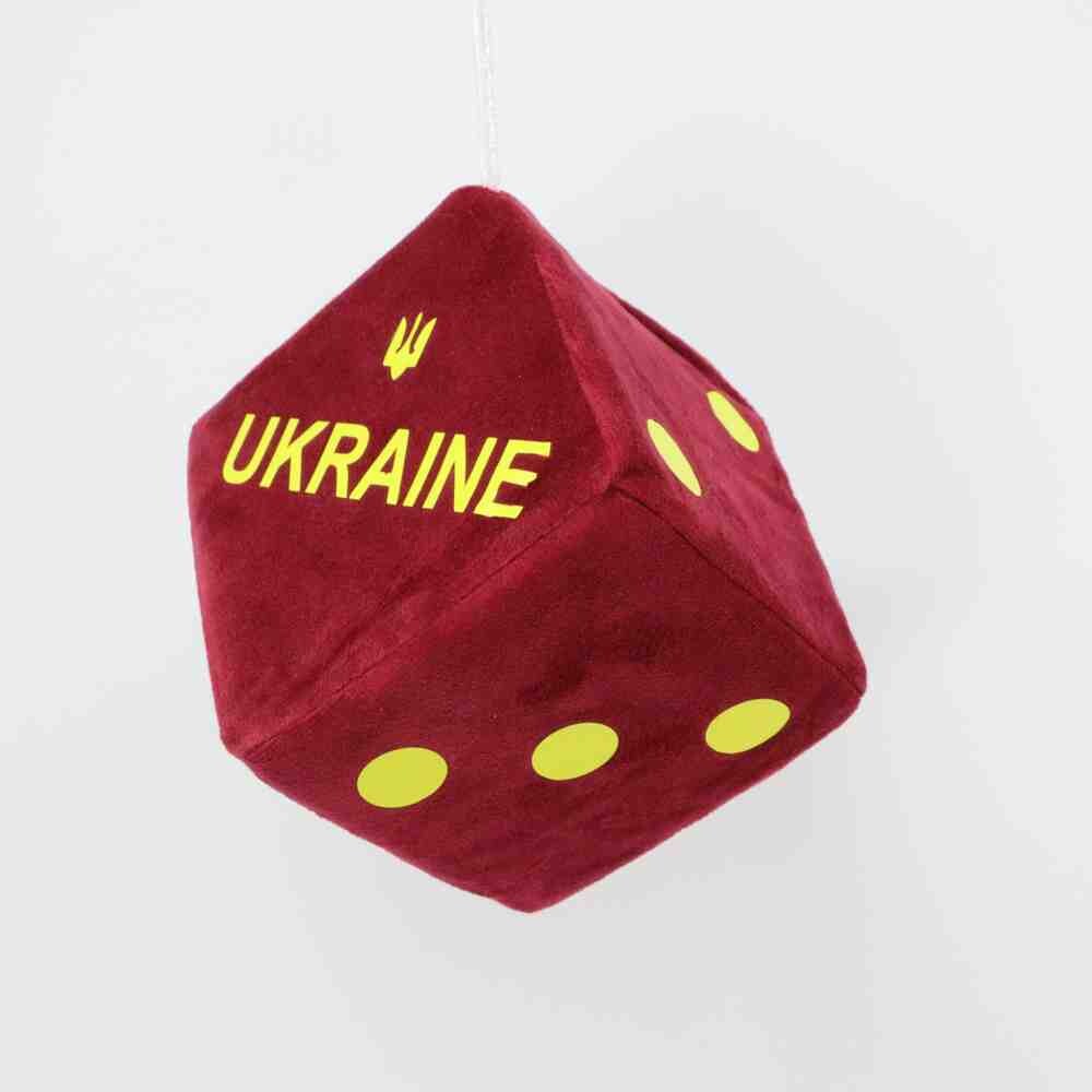 Кубик в кабину с присоской велюр (10*10)