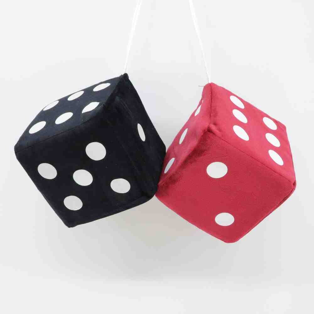 Кубик в кабину с присоской велюр (10*10)