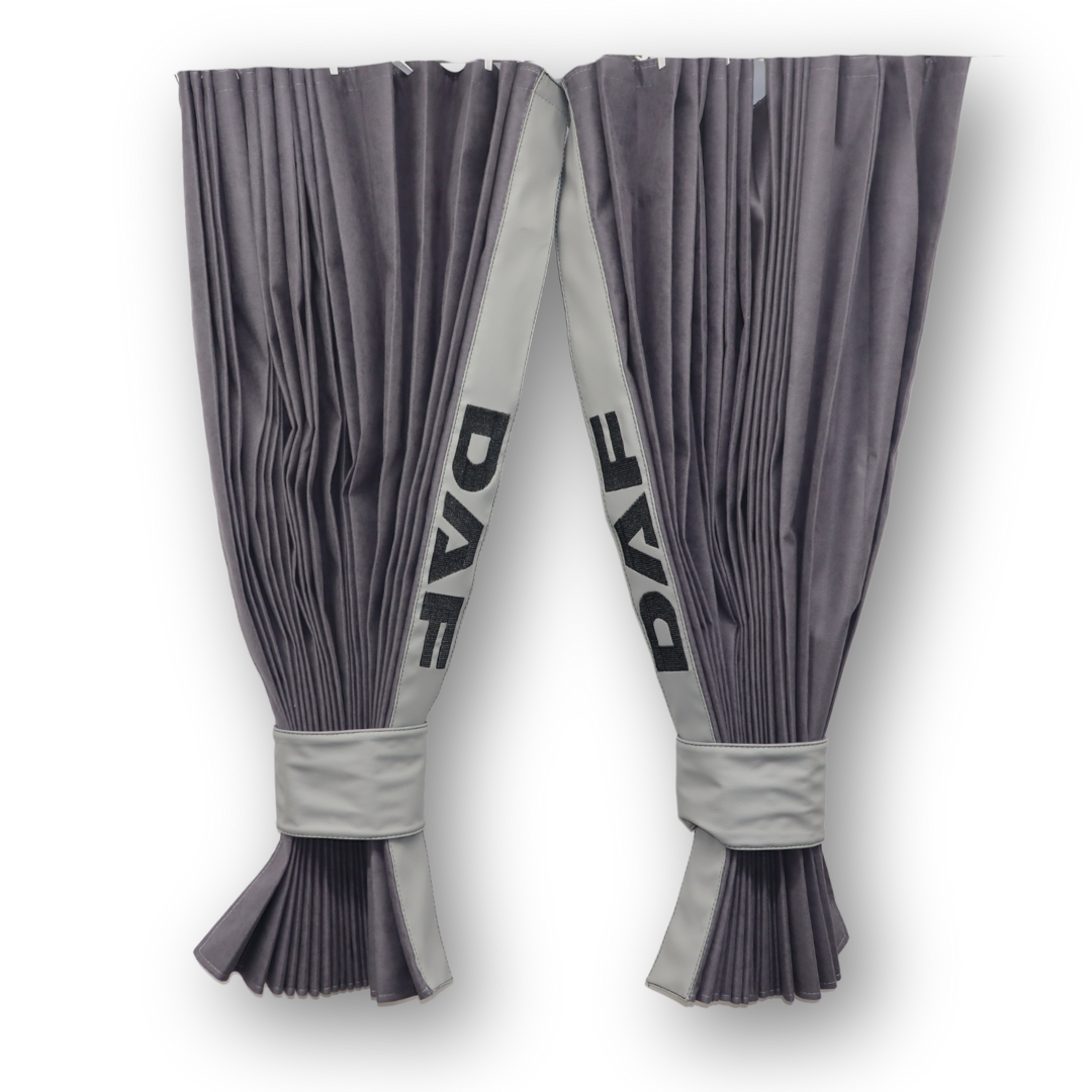 Шторы Рогожка "Bow Folds" DAF ночные серые