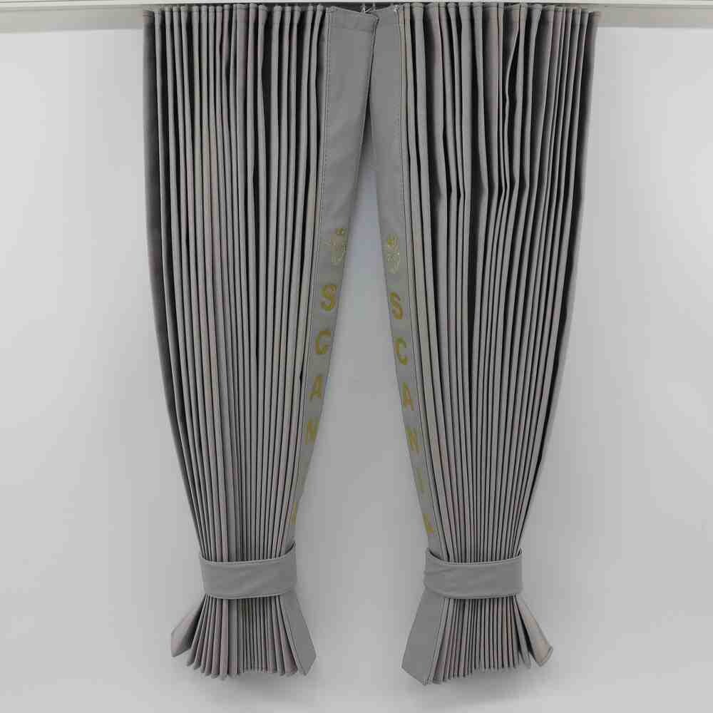 Шторы Рогожка "Bow Folds" SCANIA ночные серые