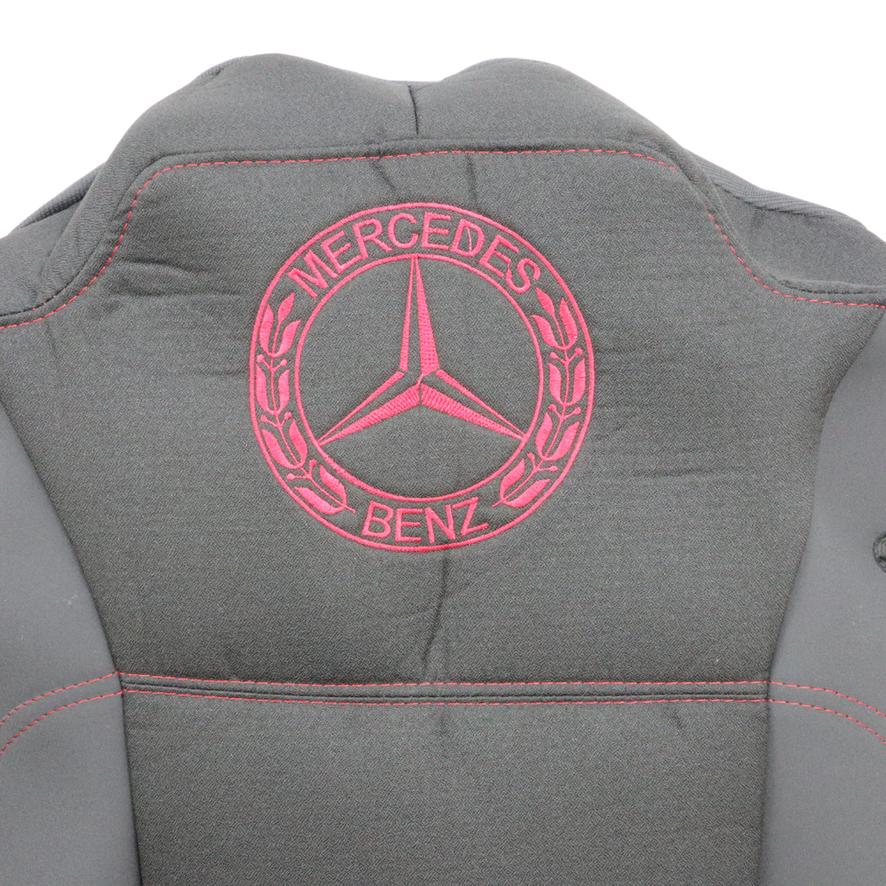 Чехол на сиденья Mercedes Actros (2011-...) 2 ремня перфор.кожа сер. Чехол на сиденья Mercedes Actros (2011-...) 2 ремня перфор.кожа сер.