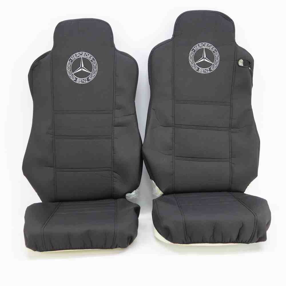 Чехол на сиденья MERCEDES ATEGO  с 2013г.вод.пилот с ремнем-пасс пилот черный