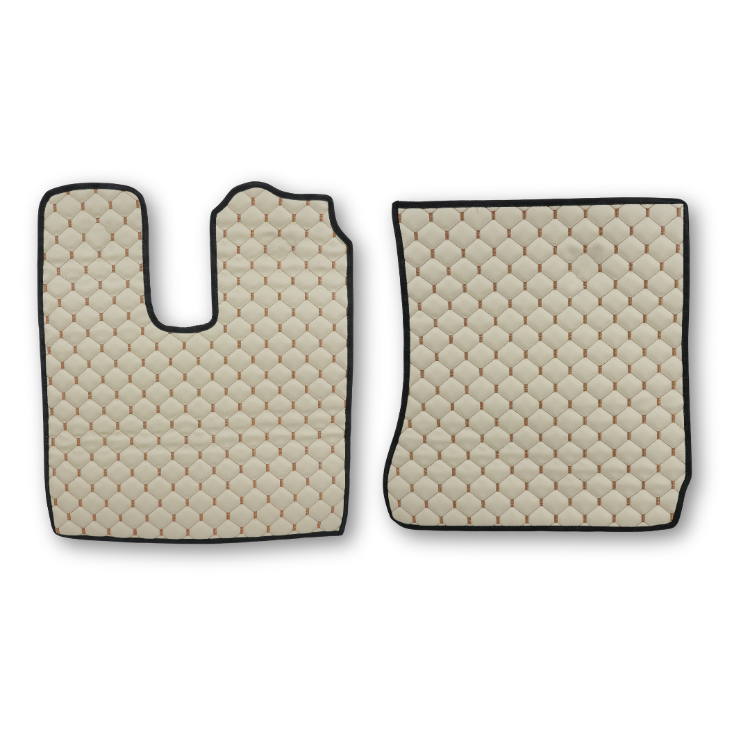 Коврик Экокожа MAN TGL,TGM,TGA XL; бежевый, Коврик Экокожа MAN TGL,TGM,TGA XL; бежевый,