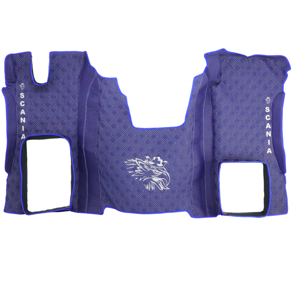 Килимок 3D Екошкіра SCANIA R з 2017; АКПП, синій Килимок 3D Екошкіра SCANIA R з 2017; АКПП, синій