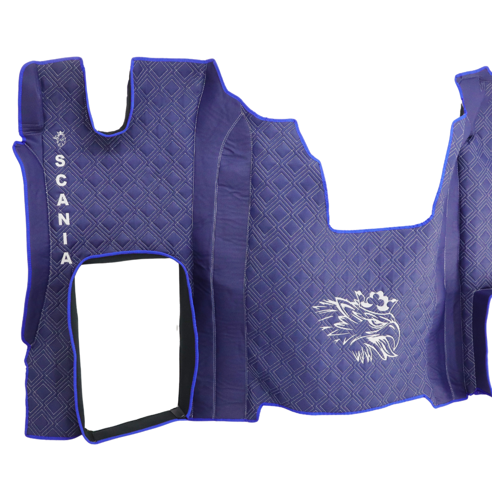 Килимок 3D Екошкіра SCANIA R з 2017; АКПП, синій Килимок 3D Екошкіра SCANIA R з 2017; АКПП, синій