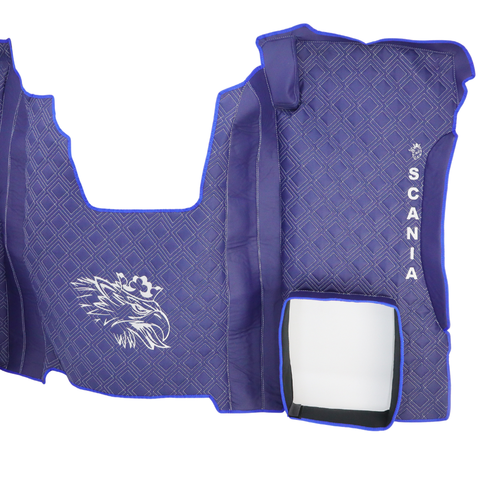 Килимок 3D Екошкіра SCANIA R з 2017; АКПП, синій Килимок 3D Екошкіра SCANIA R з 2017; АКПП, синій