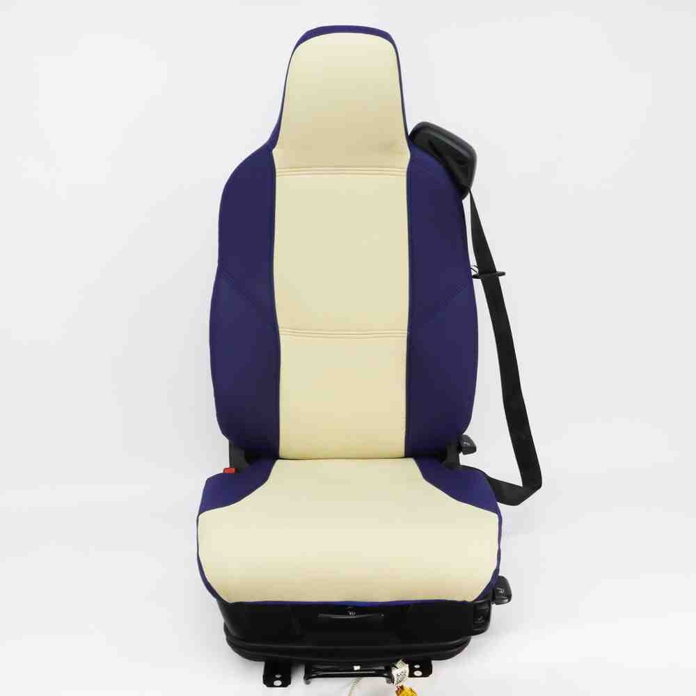Чохол на сидіння SCANIA R,G,P,S (2014-...) водій моноліт - пас. складне, Бежево-синій