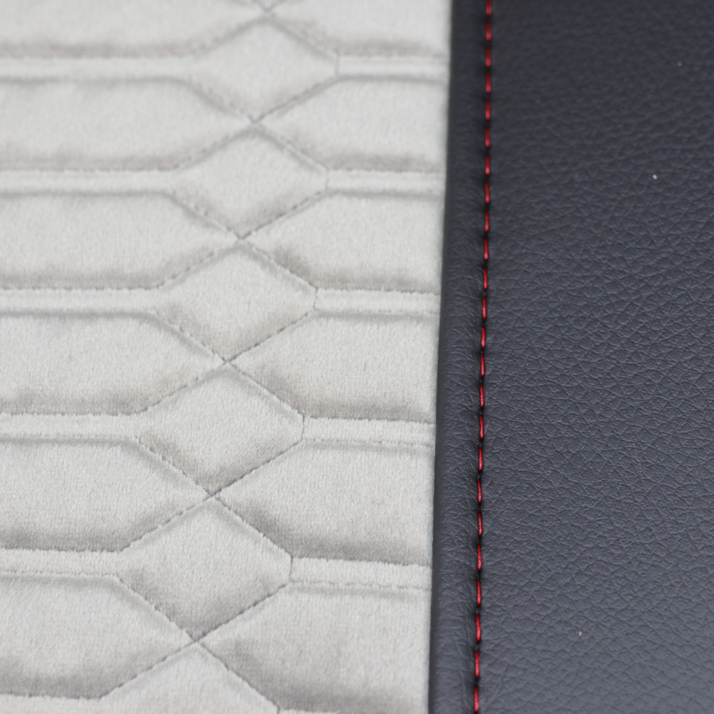 Чохол на сидіння KADIFE Велюр+Екошкіра MAN TGX,TGA,TGL,TGM,TGS; (2007-2020) 2 ременя, водій та пасажир (Низький) чорна шкіра+сірий велюр Чохол на сидіння KADIFE Велюр+Екошкіра MAN TGX,TGA,TGL,TGM,TGS; (2007-2020) 2 ременя, водій та пасажир (Низький) чорна шкіра+сірий велюр