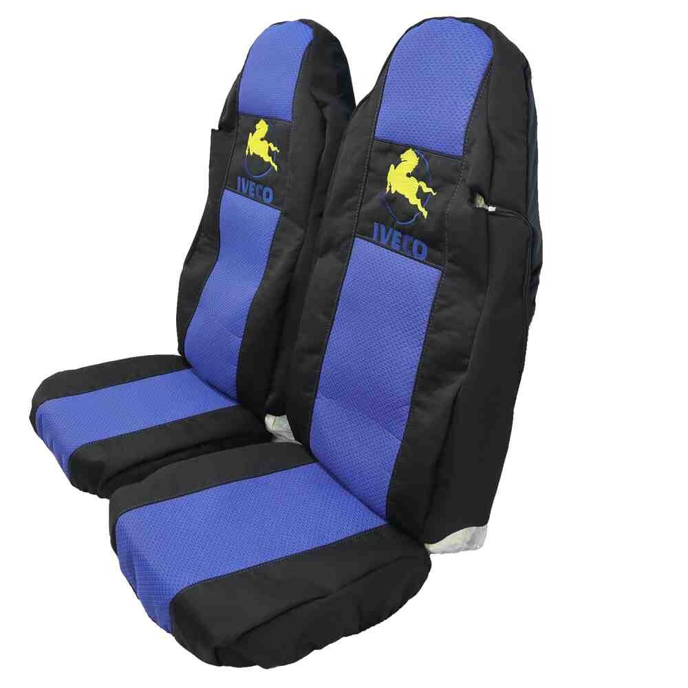 Чехол на сиденья IVECO STRALIS с2003, E-CARGO,TRAKKER с 2008 черно-синий Чехол на сиденья IVECO STRALIS с2003, E-CARGO,TRAKKER с 2008 черно-синий